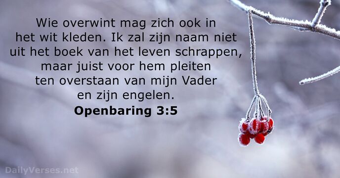Openbaring 3:5