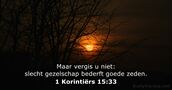 1 Korintiërs 15:33