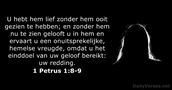 1 Petrus 1:8-9