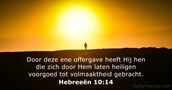 Hebreeën 10:14