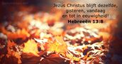 Hebreeën 13:8