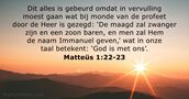 Matteüs 1:22-23