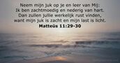 Matteüs 11:29-30