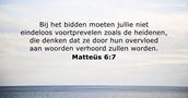 Matteüs 6:7