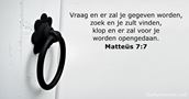 Matteüs 7:7