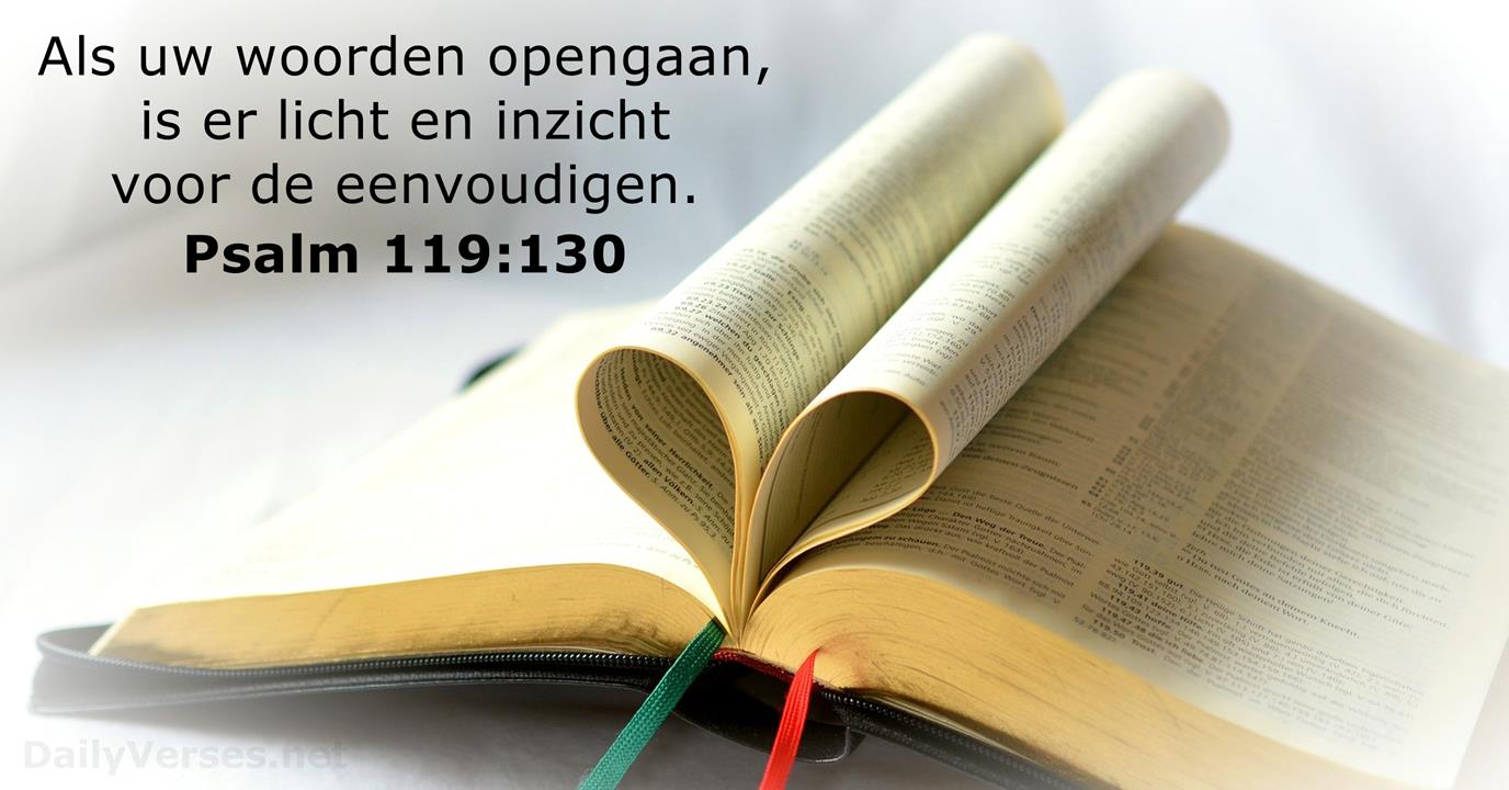 Psalm 119 130 Bijbeltekst DailyVerses