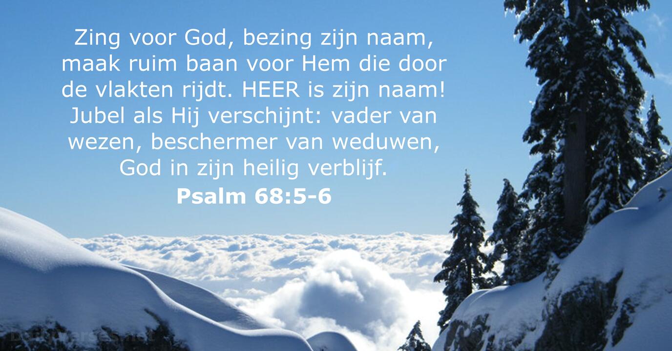Psalm 68 5 6 NBG Bijbeltekst Van De Dag DailyVerses