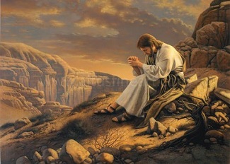 Jesus praying