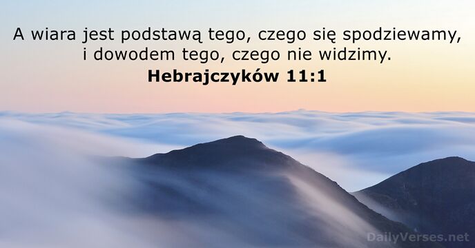 Hebrajczyków 11:1