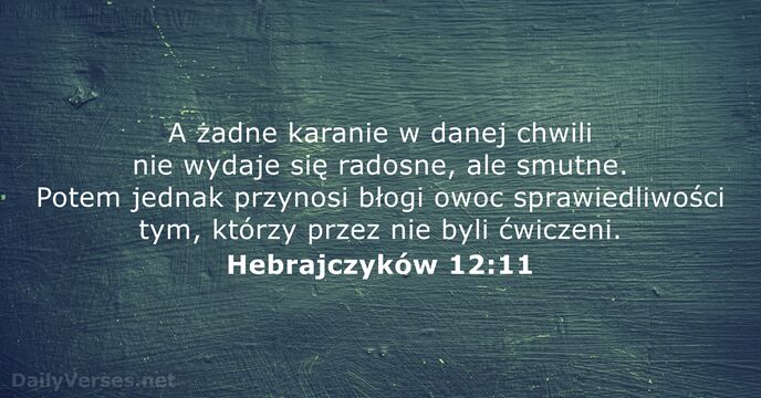 Hebrajczyków 12:11
