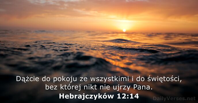 Hebrajczyków 12:14