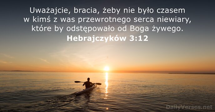 Hebrajczyków 3:12