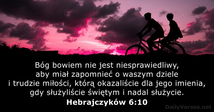 Hebrajczyków 6:10