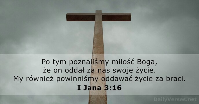 I Jana 3:16