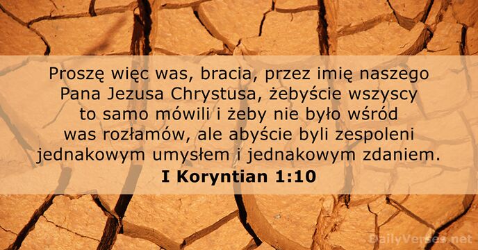 I Koryntian 1:10
