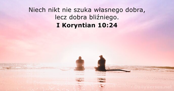 I Koryntian 10:24