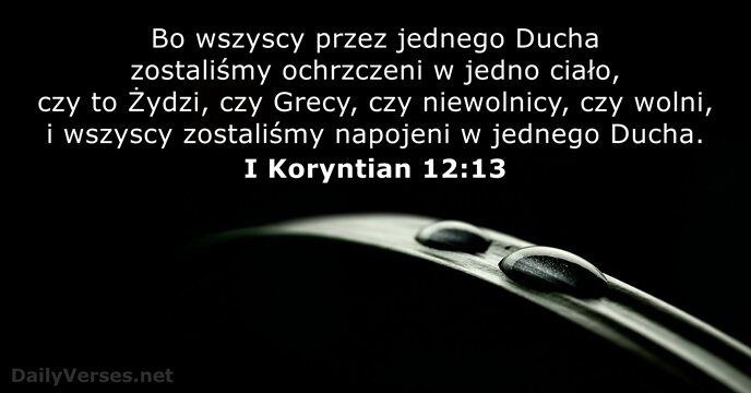 I Koryntian 12:13