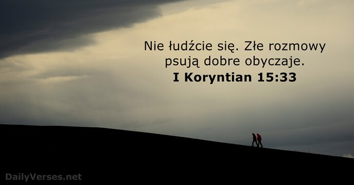 I Koryntian 15:33