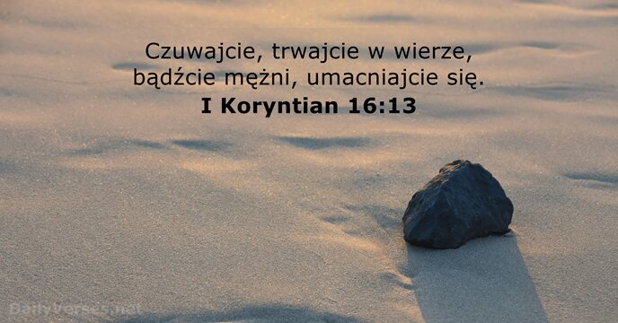 I Koryntian 16:13
