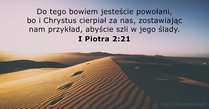 I Piotra 2:21