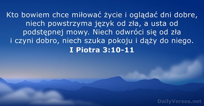 I Piotra 3:10-11