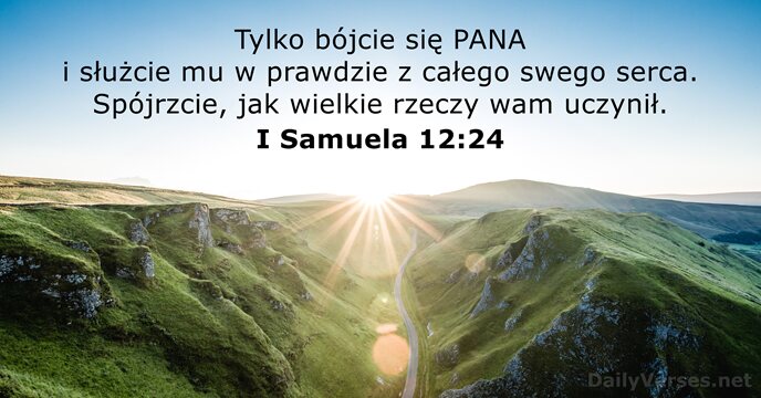 I Samuela 12:24