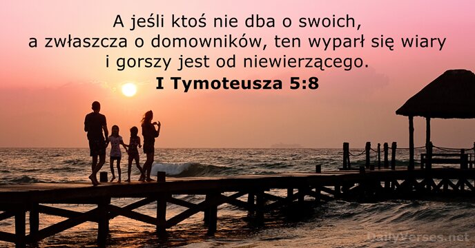 I Tymoteusza 5:8
