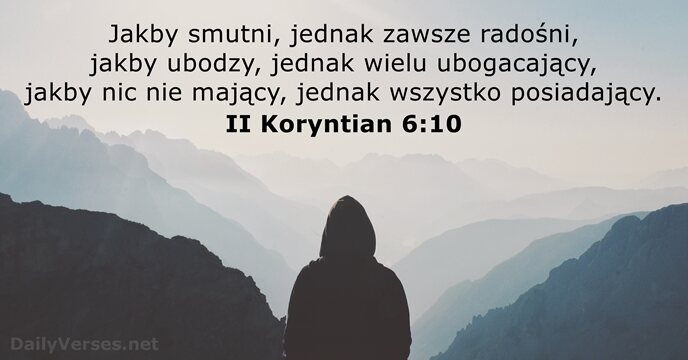 II Koryntian 6:10