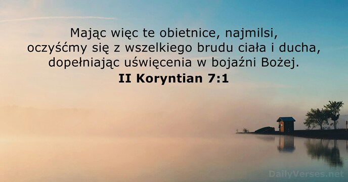 II Koryntian 7:1