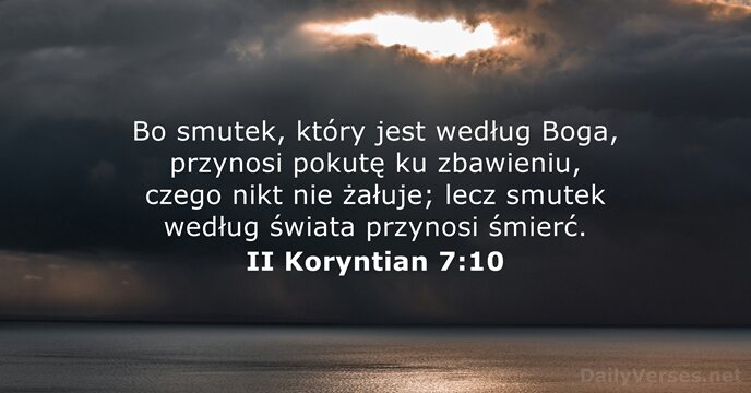 II Koryntian 7:10