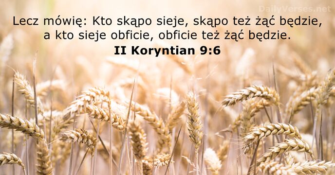II Koryntian 9:6