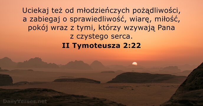 II Tymoteusza 2:22
