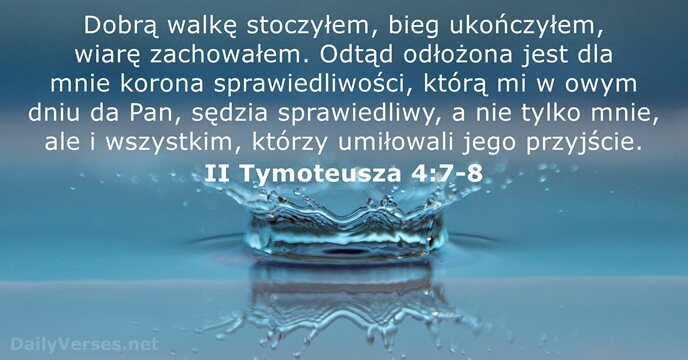 II Tymoteusza 4:7-8