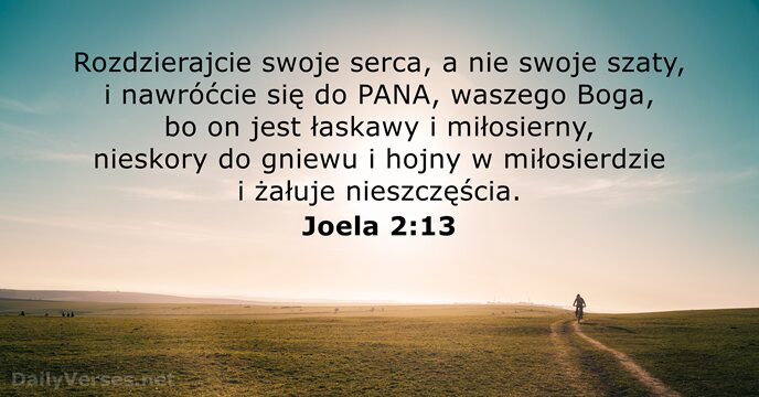 Joela 2:13