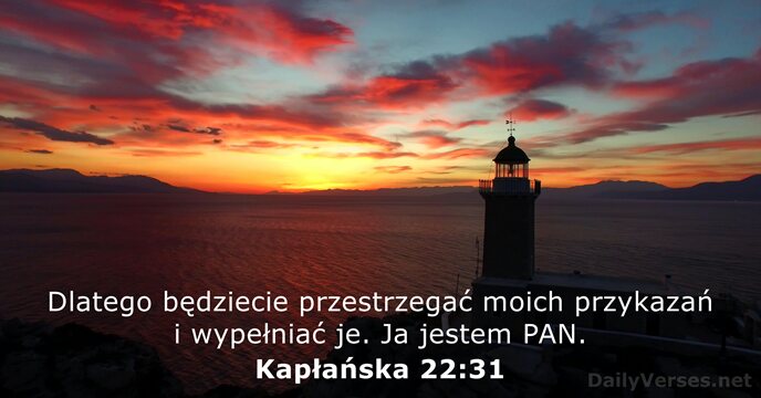 Kapłańska 22:31