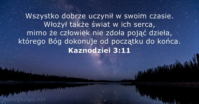 Kaznodziei 3:11