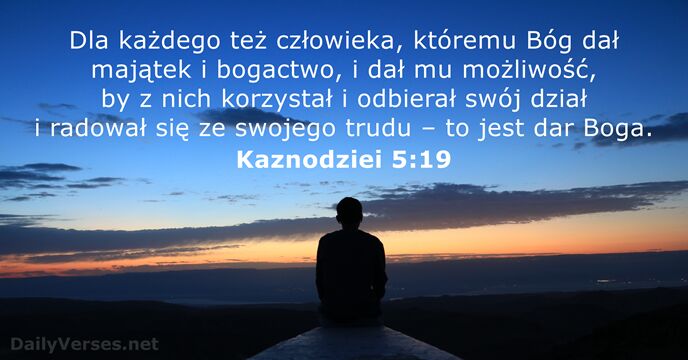 Kaznodziei 5:19