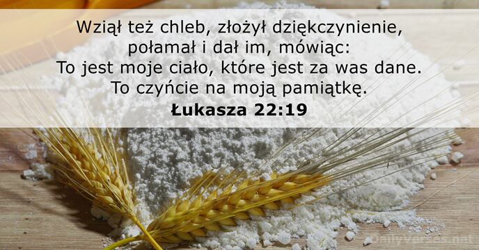 Łukasza 22:19