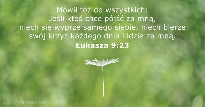 Łukasza 9:23