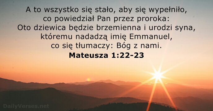 Mateusza 1:22-23