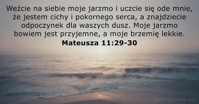 Mateusza 11:29-30