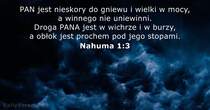 Nahuma 1:3