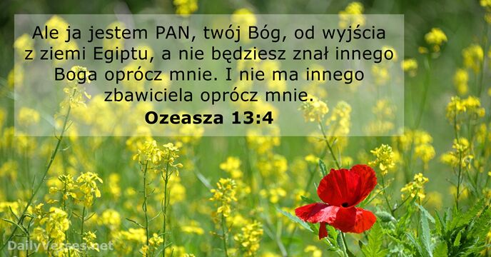 Ozeasza 13:4