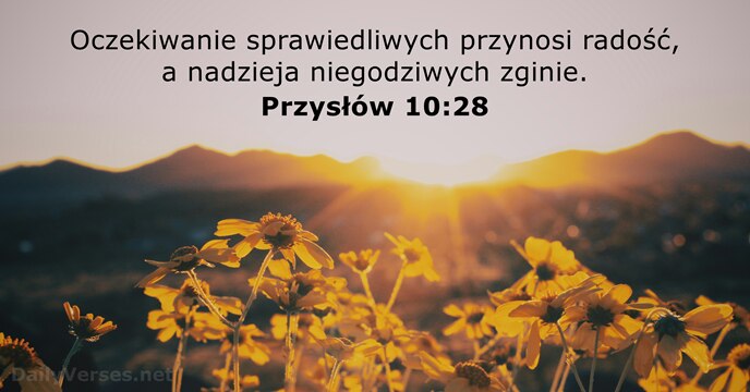 Przysłów 10:28