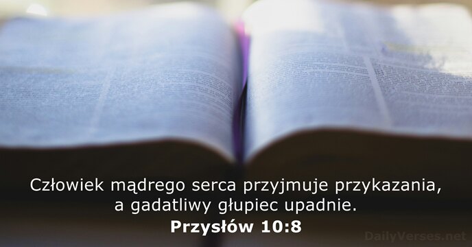 Przysłów 10:8