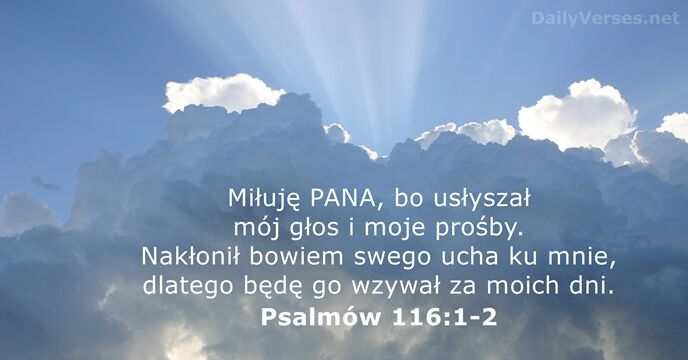 Psalmów 116:1-2