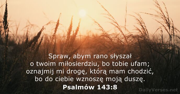 Psalmów 143:8