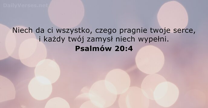 Psalmów 20:4