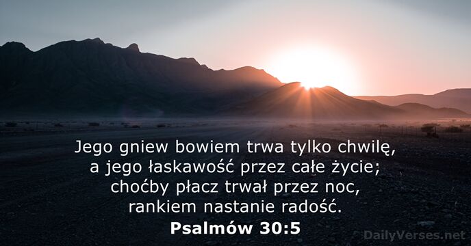 Psalmów 30:5