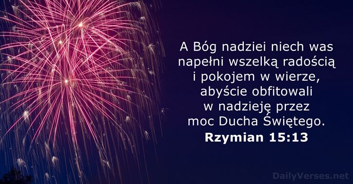 Rzymian 15:13